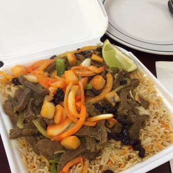 Blue Star Cafe - Somali style beef platter. - Halal Near Me - Milwaukee, Wisconsin