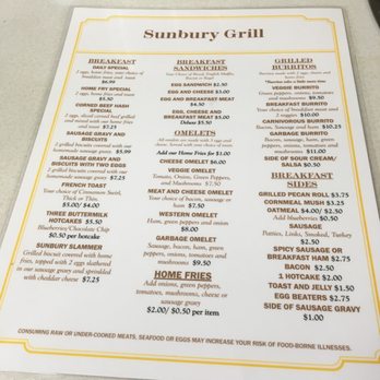 Sunbury Grill - Menu - Breakfast & Brunch Near Me - Sunbury, Ohio Sunbury Grill - Menu - Breakfast & Brunch Near Me - Sunbury, Ohio