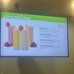 Menu: Smoothies Menu: Smoothies