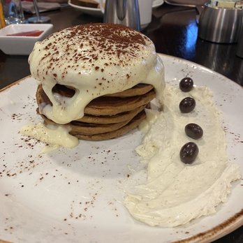 Eques - Tiramisu Pancakes OH MY GOD!! So so good - Breakfast & Brunch Near Me - Bellevue, Washington