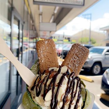 Double Three - Matcha waffle cone - Ice Cream & Frozen Yogurt Near Me - Honolulu, Hawaii Double Three - Matcha waffle cone - Ice Cream & Frozen Yogurt Near Me - Honolulu, Hawaii