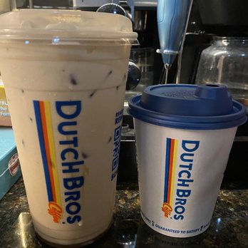 Dutch Bros Coffee - Golden Eagle hot and cold version - Coffee & Tea Near Me - Euless, Texas Dutch Bros Coffee - Golden Eagle hot and cold version - Coffee & Tea Near Me - Euless, Texas
