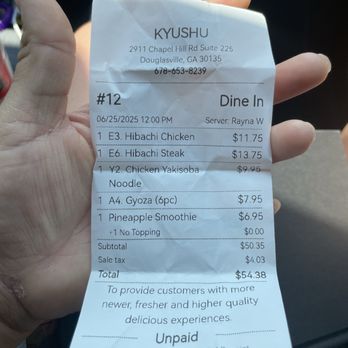 Kyushu Grill - Prices - Ramen Near Me - Douglasville, Georgia
