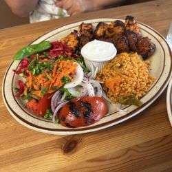 Combo kebab, lamb and chicken