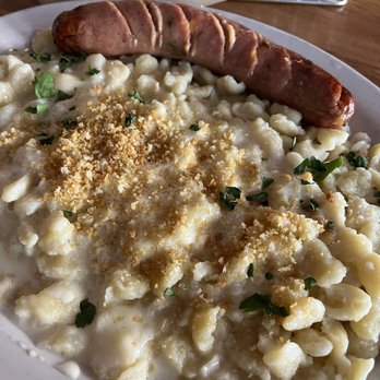 Wurst Bier Hall West - Spaetzel Mac with Jalapeño wurst - Bars Near Me - Fargo, North Dakota Wurst Bier Hall West - Spaetzel Mac with Jalapeño wurst - Bars Near Me - Fargo, North Dakota