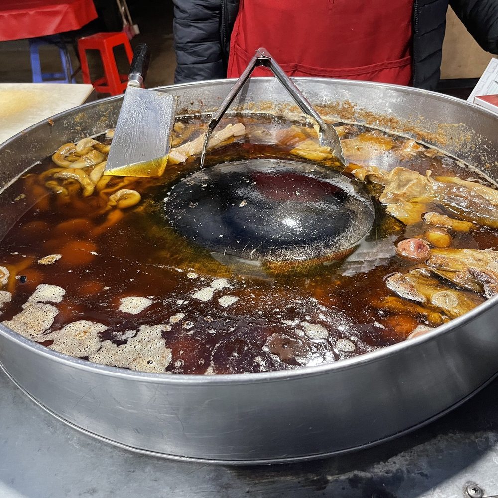 Tacos El Pecas - a pan of food being cooked - Street Vendors Near Me Tacos El Pecas - a pan of food being cooked - Street Vendors Near Me
