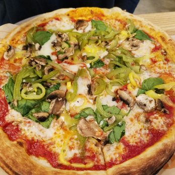 Blaze Pizza - Bell pepper. Banana pepper. Spinach. Mushrooms. - Salad Near Me - Brunswick, Georgia