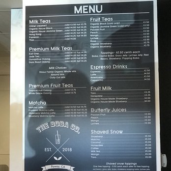 The Boba Co - Bubble Tea Near Me - Poway, California The Boba Co - Bubble Tea Near Me - Poway, California