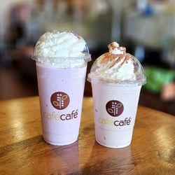 cafécafé - Frescas con leche frappe and horchata frappe