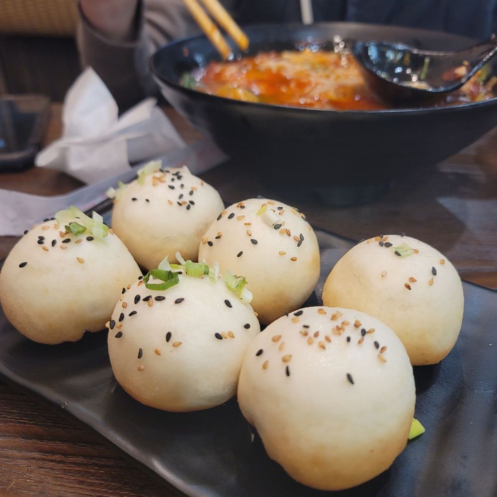 Pan fried pork soup dumpling