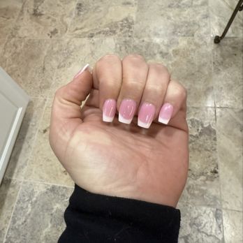 Pampered Nails and Spa - Pink and white coffin Dip - Nail Salons Near Me - Pleasant Hill, California Pampered Nails and Spa - Pink and white coffin Dip - Nail Salons Near Me - Pleasant Hill, California