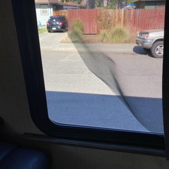 Cruise America - Torn screen on every window - RV Rental Near Me - Elk Grove, California Cruise America - Torn screen on every window - RV Rental Near Me - Elk Grove, California