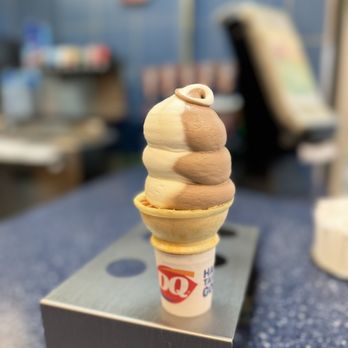 Dairy Queen - Chocolate Vanilla Swirl Cone - Burgers Near Me - Tustin, California