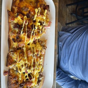 Funky Pelican - Breakfast flatbread -yum!!! - Seafood Near Me - Flagler Beach, Florida Funky Pelican - Breakfast flatbread -yum!!! - Seafood Near Me - Flagler Beach, Florida
