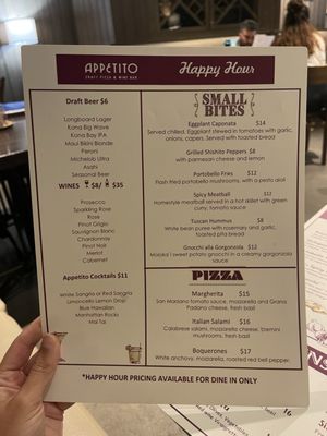Menu photo 3 Appetito Craft Pizza & Wine Bar Honolulu, HI Menu photo 3 Appetito Craft Pizza & Wine Bar Honolulu, HI