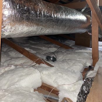 HVAC Miracles - After. Beautiful new insulation! - Heating & Air Conditioning/HVAC Near Me HVAC Miracles - After. Beautiful new insulation! - Heating & Air Conditioning/HVAC Near Me