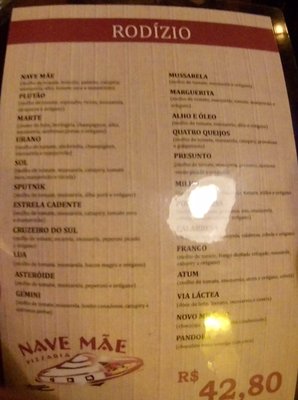 Menu photo 1 Nave Mãe Pizzaria Florianópolis, SC