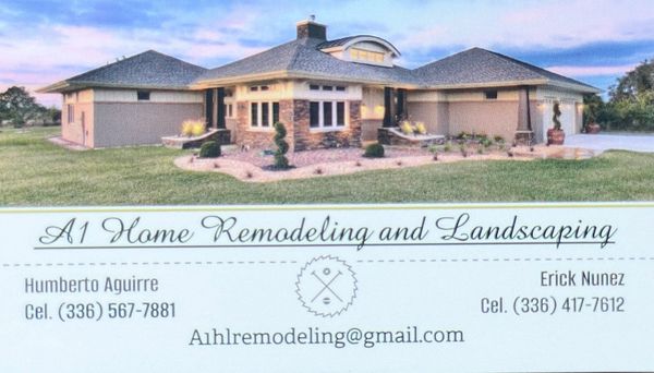 A1 Home Remodeling And Landscaping Logo