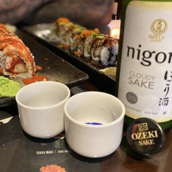 Osaka Sushi - Lava roll, dragon roll.  Sake. - Japanese Near Me - Modesto, California