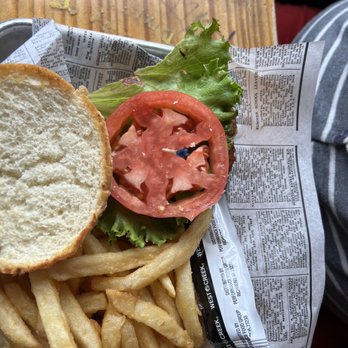 Dixie Saloon - Turkey burger and fries - Bars Near Me - Mackinaw City, Michigan