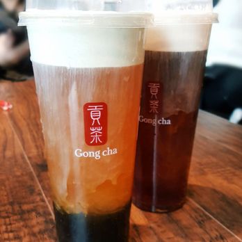 Gong Cha - Matcha milk foam and Black tea milk foam - Bubble Tea Near Me - Allston, Massachusetts Gong Cha - Matcha milk foam and Black tea milk foam - Bubble Tea Near Me - Allston, Massachusetts