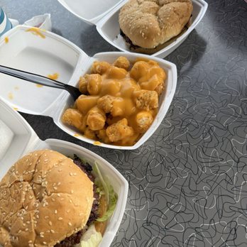 LCs Hamburgers - 911 Burger, cheese tots, Mushroom Swiss Burger - Burgers Near Me - Kansas City, Missouri LCs Hamburgers - 911 Burger, cheese tots, Mushroom Swiss Burger - Burgers Near Me - Kansas City, Missouri
