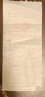 Menu photo 1 Oak Ridges Pizza House Richmond Hill, ON Menu photo 1 Oak Ridges Pizza House Richmond Hill, ON