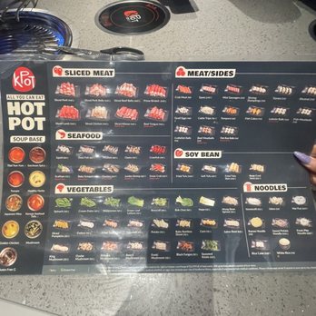 KPOT Korean BBQ & Hot Pot - Hot pot menu items - Barbeque Near Me - Mesa, Arizona