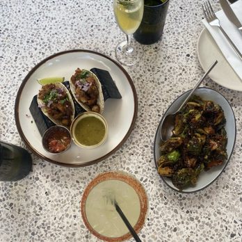CHIMBA - Brussel Sprouts, Pork Belly Tacos - Latin American Near Me - Miami, Florida