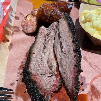Terry Black's Barbecue - Brisket and jalapeño/cheese sausage - Barbeque Near Me - Austin, Texas
