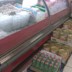 Ranchero Market - Meat cooler.