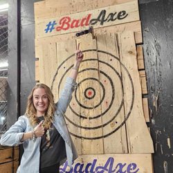 Bad Axe Throwing Colorado Springs - Winner winner chicken dinner...