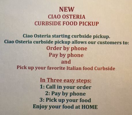 Menu photo 7 Ciao Osteria Centreville, VA Menu photo 7 Ciao Osteria Centreville, VA