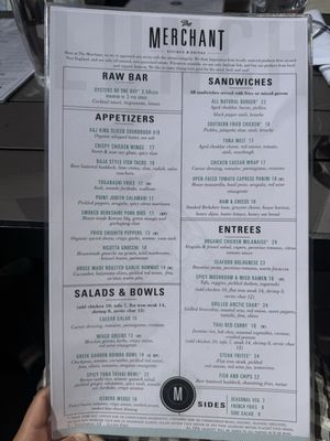 Menu photo 1 The Merchant Boston, MA