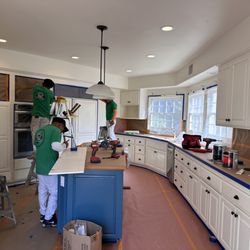 LR Painting - Kitchen Cabinets Re-painting