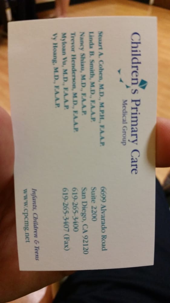 MYLOAN VU, MD CHILDREN’S PRIMARY CARE Updated September 2024 6699