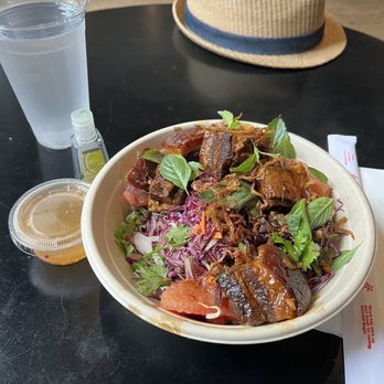 East Borough - Grapefruit Salad no pnut $15, meat-Wheelers Pork Belly - Vietnamese Near Me - Costa Mesa, California East Borough - Grapefruit Salad no pnut $15, meat-Wheelers Pork Belly - Vietnamese Near Me - Costa Mesa, California