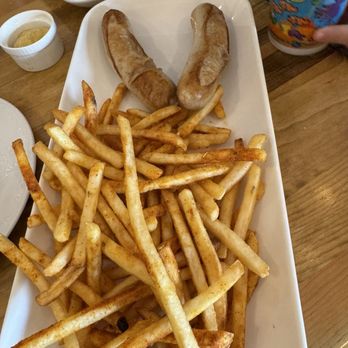 Bavarian Kitchen Restaurant - 2 brats and fries - German Near Me - Troutman, North Carolina