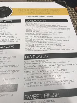 Menu photo 3 Whitetail Bistro Grapevine, TX Menu photo 3 Whitetail Bistro Grapevine, TX