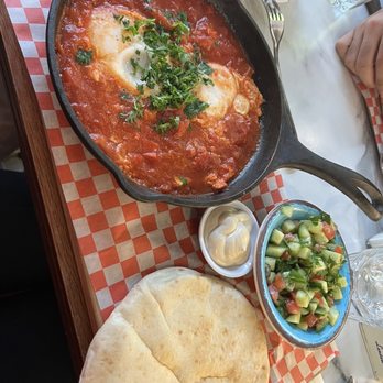 Cafe Landwer - Landwer's Shakshuka ( no meat, just eggs) - Mediterranean Near Me - Boston, Massachusetts Cafe Landwer - Landwer's Shakshuka ( no meat, just eggs) - Mediterranean Near Me - Boston, Massachusetts