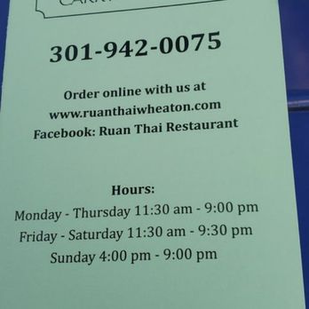 Ruan Thai - Easy online ordering! - Thai Near Me - Wheaton, Maryland