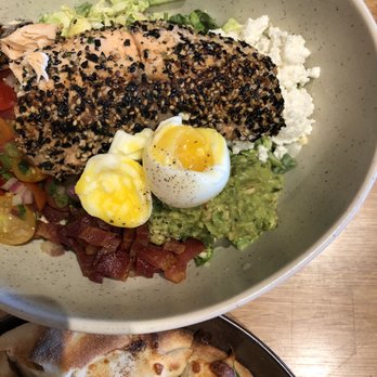 Mahi’ai Table - Furikake Salmon Cobb - Cocktail Bars Near Me - Kapolei, Hawaii Mahi’ai Table - Furikake Salmon Cobb - Cocktail Bars Near Me - Kapolei, Hawaii