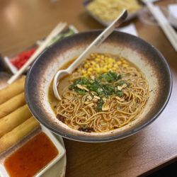 Hiro Ramen & Tea - Black garlic ramen add corn, no sprouts, egg, or chashu