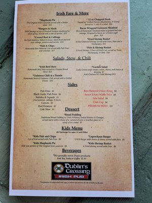 Menu photo 1 Dublin's Crossing Crossville, TN Menu photo 1 Dublin's Crossing Crossville, TN