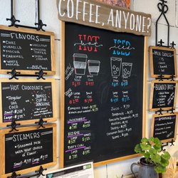 Destination Awake - Coffee menu.