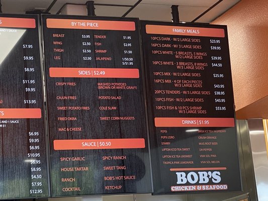 Menu photo 2 Bob's Chicken and Seafood Mansfield, TX Menu photo 2 Bob's Chicken and Seafood Mansfield, TX