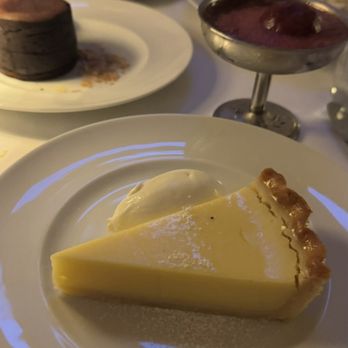 Chateau Royale - Yuzu dessert and chocolate lava cake - French Near Me - New York, New York