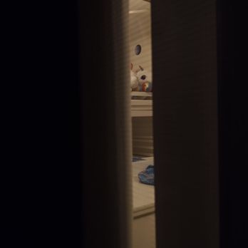 3 Day Blinds - Bedroom 1 sleeping area Exterior Night - Shades & Blinds Near Me