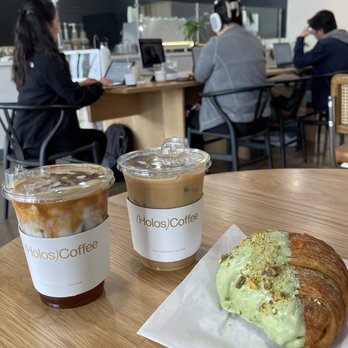 Holos Coffee - holos latte, vanilla latte, matcha pistachio croissant - Coffee & Tea Near Me - Artesia, California Holos Coffee - holos latte, vanilla latte, matcha pistachio croissant - Coffee & Tea Near Me - Artesia, California