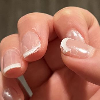 Elite Time Nail and Beauty Spa - "Gel" manicure after 5 days - Nail Salons Near Me - Bellevue, Washington